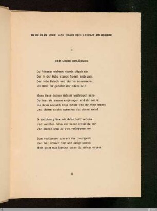 II Der liebe erlösung