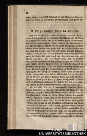 II. Die zweckmäßigste Kultur der Kartoffeln