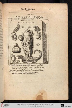 Cap. XV. Dii agyptiorvm