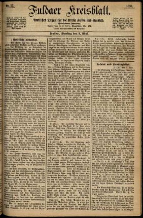 Ausgabe vom Dienstag, den 08. Mai 1883.