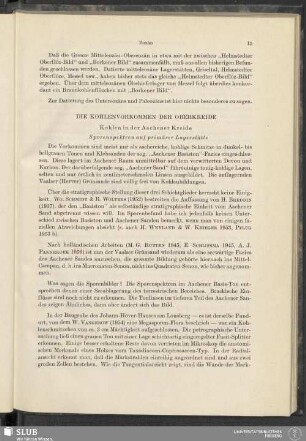 Die Kohlenvorkommen Der Oberkreide