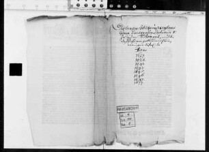 Jährliche Verlesung des Testaments des Landgrafen Ludwig V.