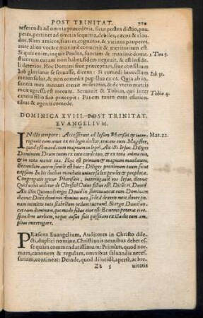Dominica XVIII. Post Trinitat.