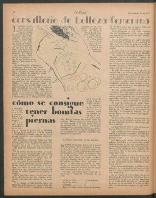 Consultorio de belleza femenina : Cómo se consigue tener bonitas piernas