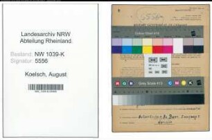 Entnazifizierung August Koelsch , geb. 23.04.1911 (Feuerwehrmann)