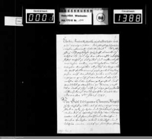 Weihnachts- und Neujahrsschreiben 1747 und 1747/1748