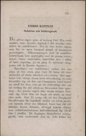 Fjerde Kapitlet. Reduktion och Indelningsverk.