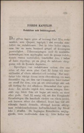 Fjerde Kapitlet. Reduktion och Indelningsverk.