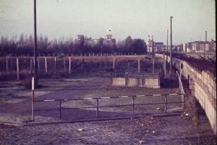 Grenzanlage entlang der Ebertstraße am Potsdamer Platz mit Lenné-Dreieck