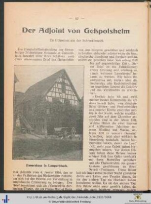 Der Adjoint von Geispolsheim.