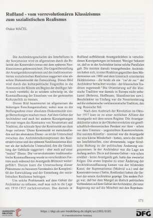 Rußland - vom vorrevolutionären Klassizismus zum sozialistischen Realismus