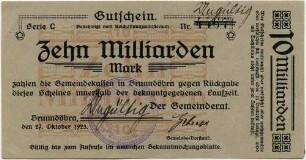 Notgeld - 10 Md. Mark