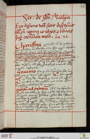 Sermo de Sancto Mathia [Predigttext, Lc 22,29–30:]