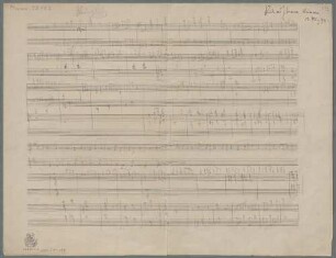 2 Vocal pieces - BSB Mus.ms. 22153 : [caption title, added later:] Richard Strauss Weimar // 13. März 94