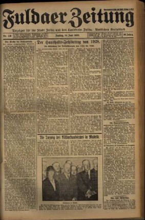 Ausgabe vom Freitag, den 14. Juni 1929.