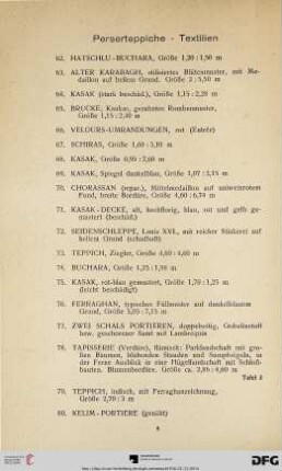 Perserteppiche – Textilien (Nr. 62-80)