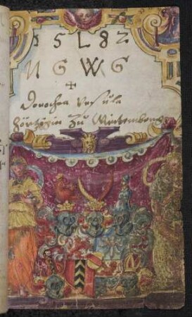 Wappen: Herzogin Dorothea Ursula von Württemberg (geb. Markgräfin von Baden-Durlch) (1559-1583), Eintrag 1582
