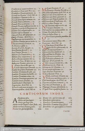 Canticorum Index