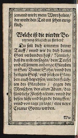Welche ist die vierdte Bereytung/ seliglich zu sterben?