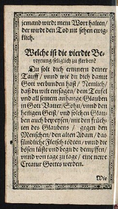 Welche ist die vierdte Bereytung/ seliglich zu sterben?