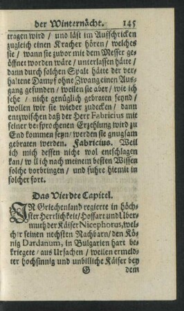 Das Vierdte Capitel.