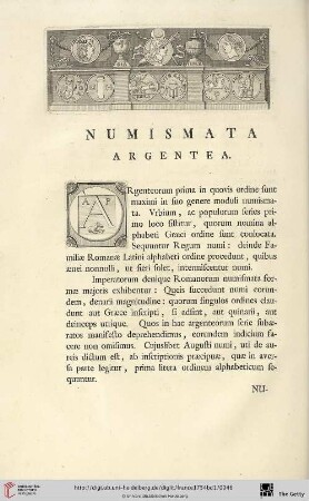 Numismata Argentea