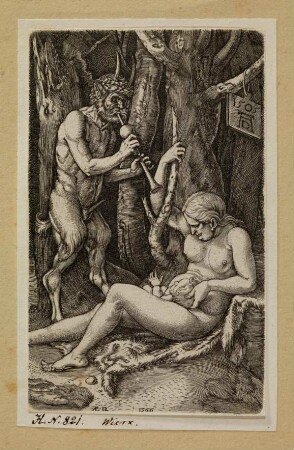 Nymphe und Satyr (Die Satyrfamilie)