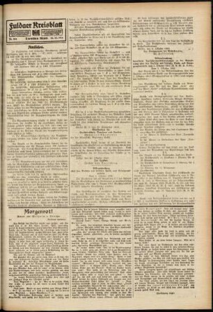 Zweite Ausgabe vom Mittwoch, den 18. Oktober 1916.
