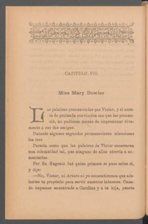 Capítulo VIII - Miss Mary Dowler