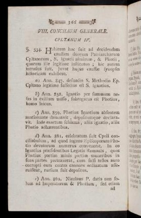 366-374, VIII. Concilium (§ 534 - 539)
