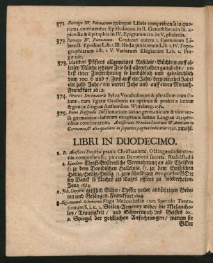 Libri In Duodecimo