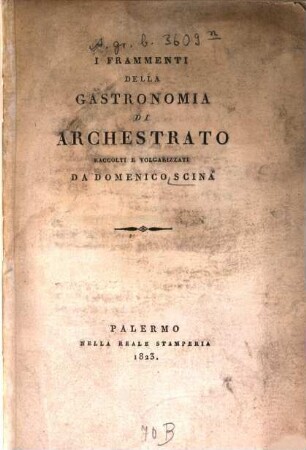 I frammenti della gastronomia