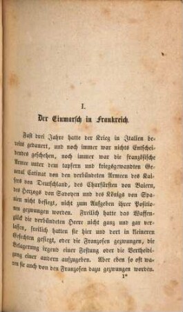 Prinz Eugen und seine Zeit : historischer Roman, 2,4. Prinz Eugen der edle Ritter ; 4 : Der italienische Feldzug