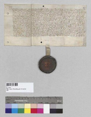 Propst und Erzpriester Bernhard [II.] von Berchtesgaden verleiht dem Jörg "am Lehen" das halbe Gut [in Berchtesgaden?], das er erbaut hat, zu Erblehen gegen die Leistung bestimmter Abgaben.; S: Propst und Erzpriester Bernhard [II.] von Berchtesgaden