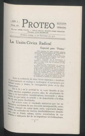 La Únión Cívica Radical