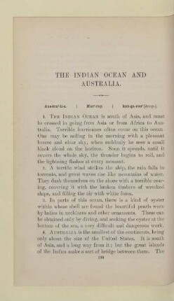 THE INDIAN OCEAN AND AUSTRALIA