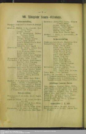 VII. Königliche Staats-Eisenbahn