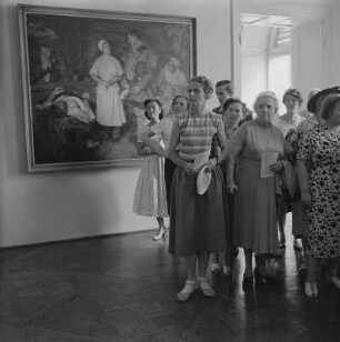 Dresden. Schloss Pillnitz, Wasserpalais, Ausstellung von Eva Schulze-Knabe