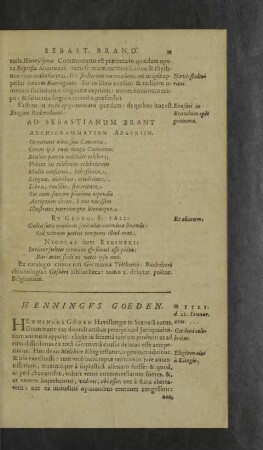 Henningus Goeden.