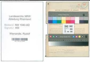 Entnazifizierung Rudolf Wienandts , geb. 13.07.1896 (Verkehrsamtsleiter)