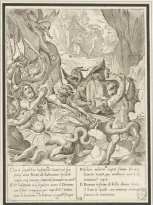 Die Versuchung des Antonius Abbas (Blatt 7 der Folge zum Leben des Antonius Abbas)