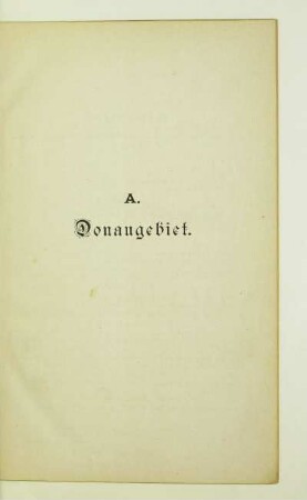 A. Donaugebiet