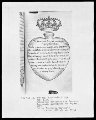 Polnisches Gebetbuch der Theresia Kunigunde, Kurfürstin von Bayern (1676-1730). Geschrieben von Stanislaus Baczynski — Verzierte Textseite