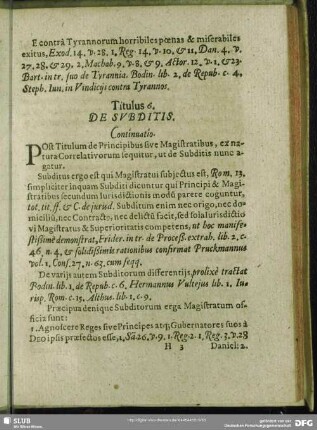 Titulus 6. De Subditis