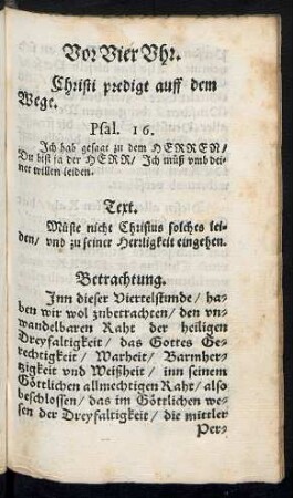 Vor Vier Uhr.