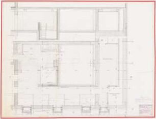 Hotel Kurfürstendamm/Fasanenstraße (»Bristol Kempinski«), Berlin-Charlottenburg Umbau und Erweiterung: Saalanbau: Grundriss, Schnitt (Saunaanlage) 1:20