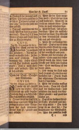 Von der Buß-Beicht- und Absolution.