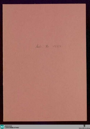 3 Lieder - Mus. Hs. 1324 : V, pf