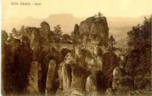 Die Bastei in der Sächsischen Schweiz