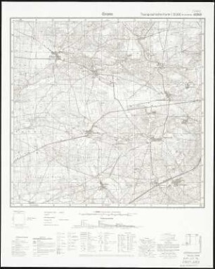 Meßtischblatt 4053 : Grano, 1955 : Grano. - Hrsg. 1903, bericht. 1933, redakt. Änd. 1954, Nachdr. 1955. - 1:25000. - [Berlin]: MdI, 1955. - 1 Kt.
